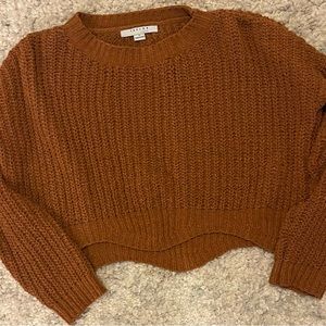 burnt orange sweater